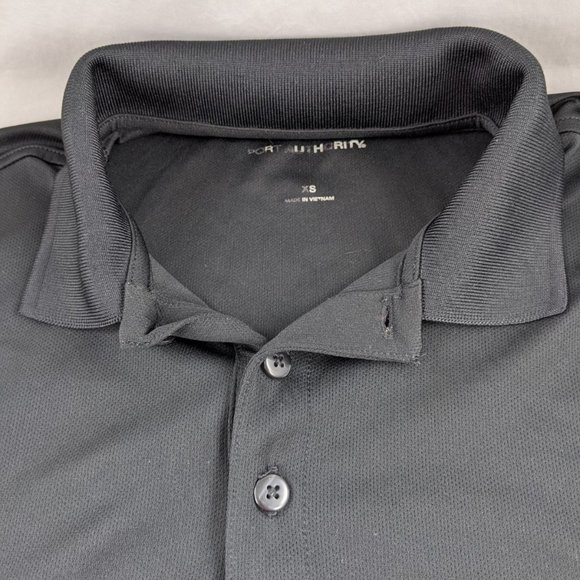Port Authority Mens Black Polo Shirt XS - Picture 2 of 13